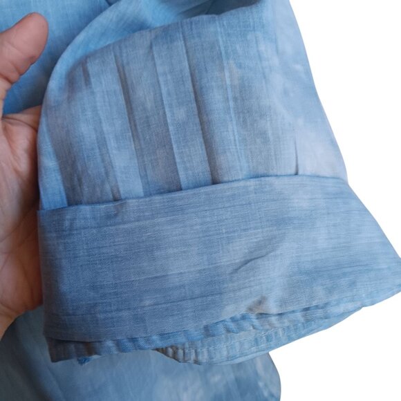 Women's Small Medium S/M Vintage Hippy Boho Blouse 1970's Tie-Dye 3/4 Sleeve - Picture 7 of 7